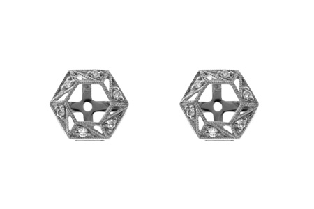 H054-72651: EARRING JACKETS .08 TW (FOR 0.50-1.00 CT TW STUDS)