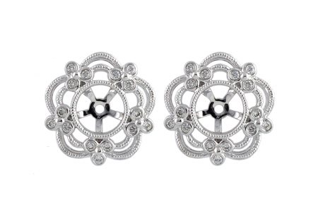 A240-13633: EARRING JACKETS .16 TW (FOR 0.75-1.50 CT TW STUDS)