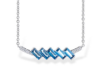 B327-44524: NECK .75 LONDON BLUE TOPAZ .80 TGW