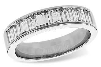 D329-19069: LDS DIA WED RG .70 TW BAGUETTES