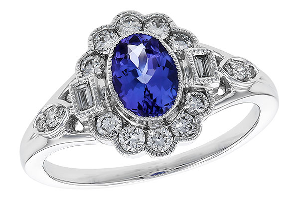 E329-19969: LDS RG .80 TANZANITE 1.20 TGW (7x5MM OV)