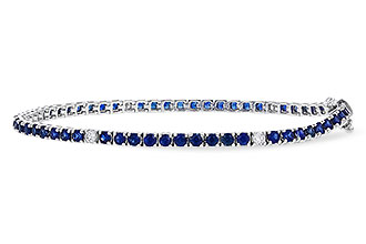 F329-19978: BRACELET 3.27 TW SAPP 3.52 TGW (7")