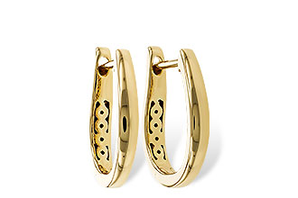 L329-24523: GOLD EARRINGS (15MM)