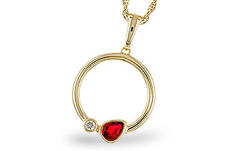 M329-20887: NECKLACE .24 RUBY .26 TGW
