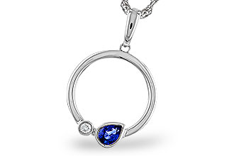 M329-20896: NECKLACE .26 SAPPHIRE .28 TGW